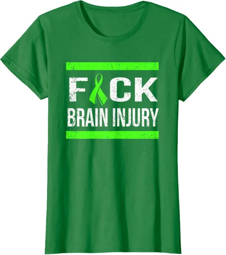 Vista 41 de Apoyo Daño cerebral Concienciación T Shirt, mujer L, Asphalt Negro