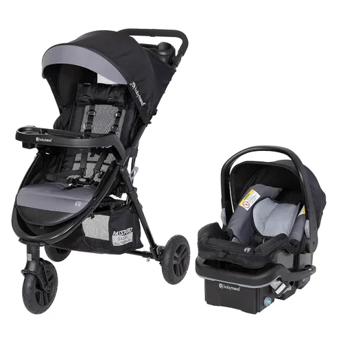 Vista 3 de Sistema de viaje Baby Trend Passport Cargo (con asiento de auto para bebé EZ-Lift™ Plus), Bambú Negro