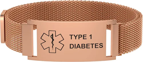 Vista 21 de Pulsera de alerta médica para mujeres y hombres, pulsera ajustable con identificación de alerta médica para epilepsia diabética D.N.R marcapasos