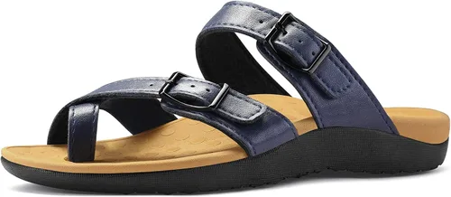 Vista 8 de mysoft Sandalias ortopédicas ajustables para mujer, con soporte de arco, cómodas para caminar y verano