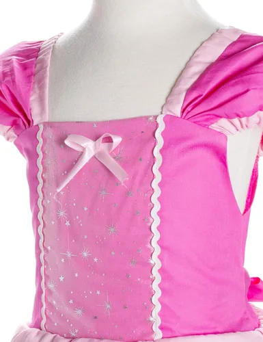 Vista 5 de Princess Costume Birthday Party Dress For Toddler Girls With Gloves,Crown,Wand,Necklace