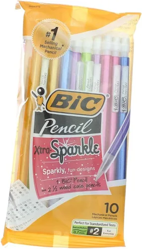 Vista 2 de Bic Xtra-Sparkle - Portaminas (tamaño mediano, 0.003 in, varios colores, 10 ea)