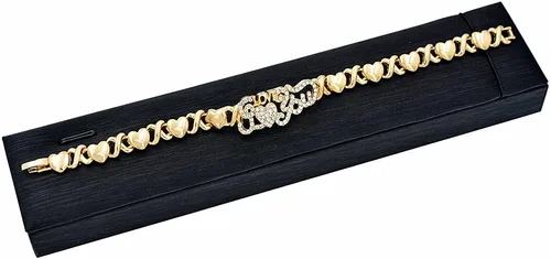 Vista 8 de Giffor Colección de collares de amor rellenos de oro de 14 quilates, juego de joyas para dama de honor, boda, joyería de mujer, aretes, pulseras