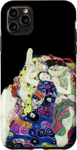 Vista 13 de Gustav Klimt The Maiden Painting Funda para iPhone 17