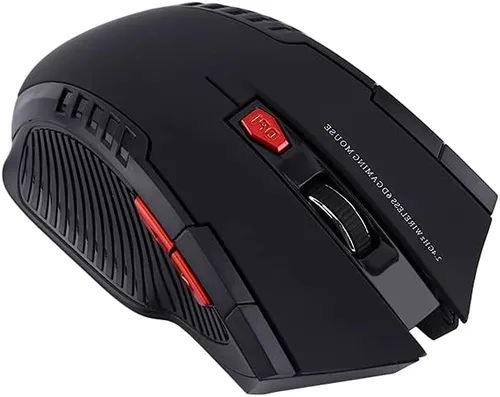 Vista 3 de Dpofirs Ratón inalámbrico, ratón de computadora con receptor nano USB de 2.4G, 800DPI1200DPI, mouse para juegos para PC, portátil, escritorio