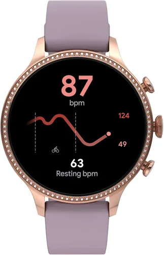 Vista 8 de Fossil - Reloj inteligente con pantalla táctil Gen 6 con altavoz para mujer medición de frecuencia cardíaca oxígeno en sangre GPS pagos sin contacto