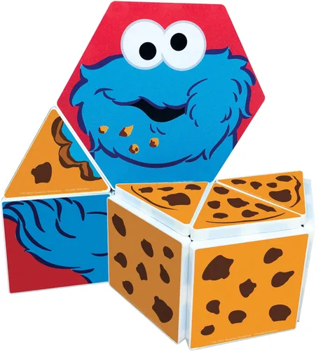 Vista 4 de CreateOn Juego magnético con formas de monstruo de galletas de Barrio Sésamo, juguetes de construcción magnéticos, juguetes educativos STEM
