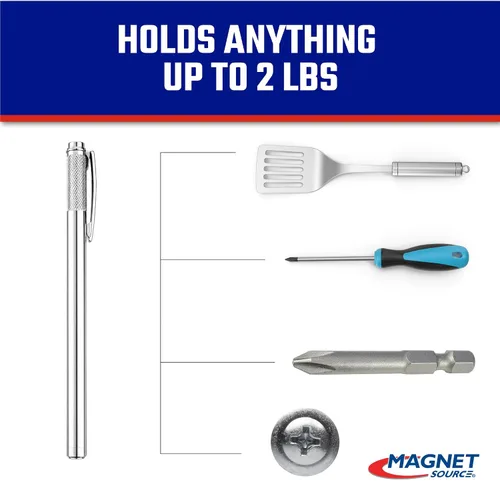 Vista 5 de Master Magnetics Herramienta magnética de neodimio con clip de bolsillo, 5.75 pulgadas de longitud, soporte de 2 libras, 07264