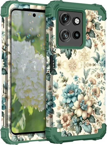 Vista 8 de Hocase for Moto G Power 2026 Case, Shockproof Heavy Duty Protection Soft Silicone Rubber Bumper+Hard Plastic Hybrid Protective Phone Case - Mandala