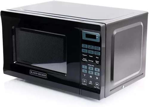 Vista 2 de Black & Decker EM720CPI-PMB - Microondas de 700 vatios, 0.7 pies cúbicos, color negro
