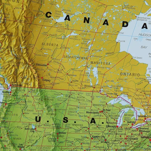 Vista 5 de Maps International Póster de mapa del mundo gigante – Mega-mapa del mundo – Laminación frontal – 48 x 78