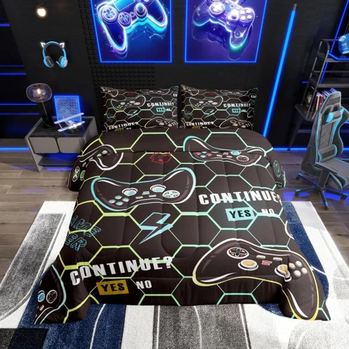 Vista 9 de Ropa de cama con estampado de vaca marrón tamaño individual, juego de edredón rústico de piel de vaca con calavera de vaca, relleno de edredón