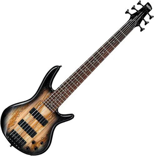 Vista 5 de Ibanez GSR206 bajo eléctrico de 6 cuerdas, diapasón de palisandro, Negro