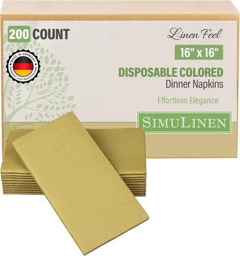 Vista 25 de SimuLinen Servilletas de Cena Desechables Amethyst - Servilletas de Papel Moradas con Sensación de Lino Similar a Tela para Bodas, de Lujo 16"x16