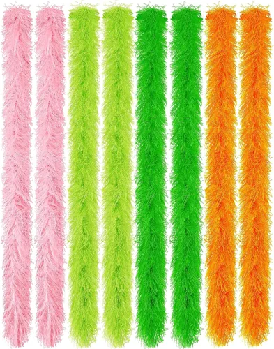 Vista 45 de Jexine Boas de plumas artificiales en masa, boas esponjosas para decoración de disfraces de boda, vestidos, suministros para fiestas de té