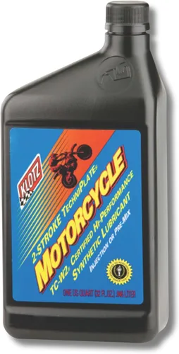 Vista 5 de Klotz Motorcycle TechniPlate Aceite sintético premezcla/inyector para motores de 2 tiempos TC-W2 – 1 galón KL-301