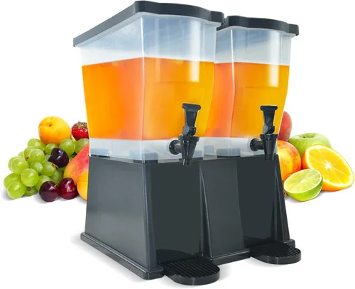 Vista 10 de Hakka - Dispensador de bebidas de 3 galones, dispensador de agua de bebidas de jugo comercial para fiestas, tanque de 11 litros con espita