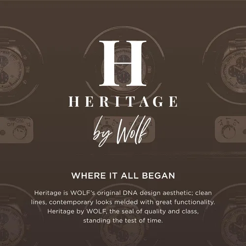 Vista 5 de WOLF Heritage - Caja para gemelos, piel sintética, forro ultra gamuza, cierre magnético