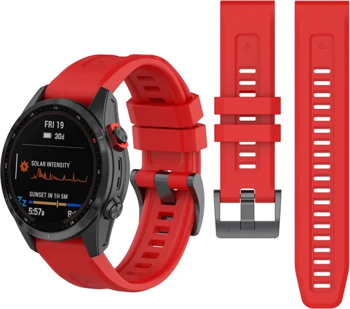 Vista 15 de Correa de reloj de silicona compatible con Garmin Fenix 7/Fenix 6 Pro/Fenix 5 Plus/935/945/Descent G1/EPIX Gen 2/Instinct de repuesto de ajuste