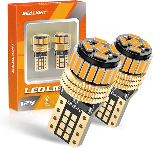 Vista 21 de SEALIGHT Bombilla LED 921 Luz de Reversa con Chips LED SMD 3030, 912 906 904 W16W T15 Bombilla LED 921 con Proyector de Reemplazo para Luces