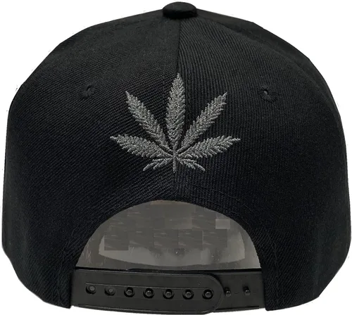 Vista 3 de Gorra de béisbol de hierba Marihuana Pot Cannabis Leaf 420 Highlife Snapback Hip Hop Sombrero