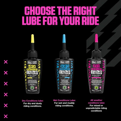 Vista 7 de Muc-Off Dry Chain Lubricante de 1.7 fl oz - Lubricante biodegradable para cadena de bicicleta, adecuado para todo tipo de bicicletas, formulado