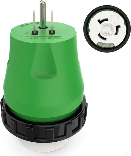 Vista 8 de RVGUARD - Adaptador de enchufe RV de 30 amperios a 110 voltios, color verde