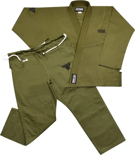 Vista 3 de FISTRAGE Jiu Jitsu Gi Patch BJJ - Traje brasileño para hombres y mujeres, uniforme MMA con cinturón