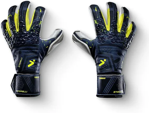 Vista 13 de Storelli Silencer Goalkeeper Gloves, with Removable Finger Spines, High-Impact Hand Protection, Soccer Accessories