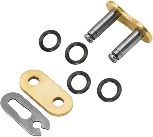 Vista 7 de [Usado] RK Racing Chain GB520SO-94 Cadena de anillo tórico de oro de 94 eslabones con enlace de conexión