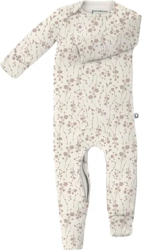 Vista 62 de GUNAMUNA Pijama unisex convertible ultrasuave para bebé, mameluco con cremallera para pañales, recién nacido a 24 meses