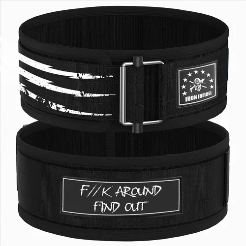 Vista 9 de Iron Infidel Cinturón de Levantamiento de Pesas Recon - Cinturón de Gimnasio de 4" de Ancho con Bloqueo Automático para Hombres y Mujeres, Cinturón