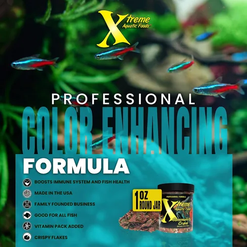 Vista 6 de Xtreme Community Crave Flake - Mezcla de krill y espirulina para colores vibrantes, apoyo inmunológico y salud digestiva, nutrición de peces