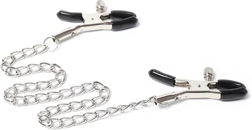 Vista 6 de Nipple Clamps Body Clamps with Chain Adjustable Body Clamps Body Ring Non-Piercing Chain Stainless Steel for Women Faux Body Jewelry Christmas Gifts