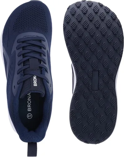 Vista 2 de BRONAX Tenis de correr anchos y acolchados para hombre, puntera ancha, suela de goma