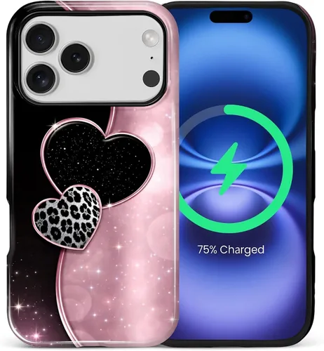 Vista 57 de Funda Compatible con iPhone 13/14 [Compatible con MagSafe] Protección de Doble Capa de Cáscara Dura Híbrida, Funda Magnética Protectora a Prueba