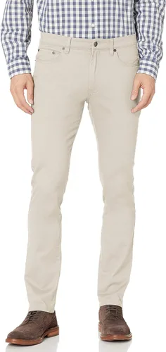 Vista 28 de Amazon Essentials - Pantalones ajustados para hombre, diseño de sarga elástica con 5 bolsillos