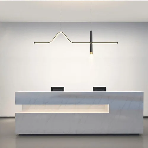 Vista 2 de Modern Simple LED Chandelier, Variable Light Ceiling Lamp Fixture, Chandelier Fixture, Height Adjustable, Used for Kitchen Island Dining Table Above