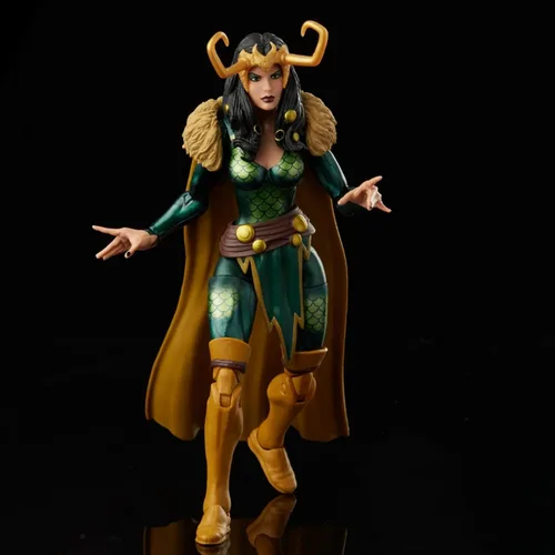 Vista 2 de Marvel Legends Series Loki Agent of Asgard - Figura de acción de embalaje retro de 6 pulgadas, 2 accesorios