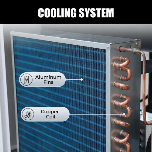 Vista 4 de kapa Secador de aire refrigerado 494.41CFM para compresor Compresor de aire de 100 HP, Sistema de secado de aire comprimido industrial, Secador