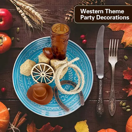 Vista 5 de Western Centerpieces Western Party Decorations for Craft Birthdays Weddings and Cowboy parties