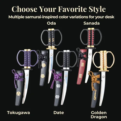 Vista 6 de Wablade Samurai - Tijeras Katana de 7.29 pulgadas para papel y sobres, fabricadas en Japón Smooth, controlled cutting and balanced handling; stand