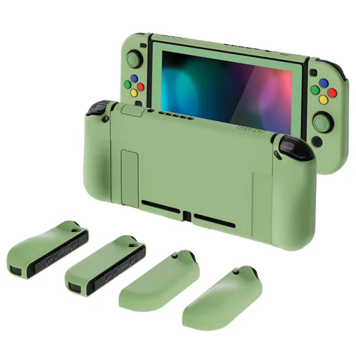 Vista 78 de PlayVital AlterGrips Ergonomic Grips Cover for Nintendo Switch, [2 Design] Interchangeable Comfort Dockable Protective Case with Screen Protector &