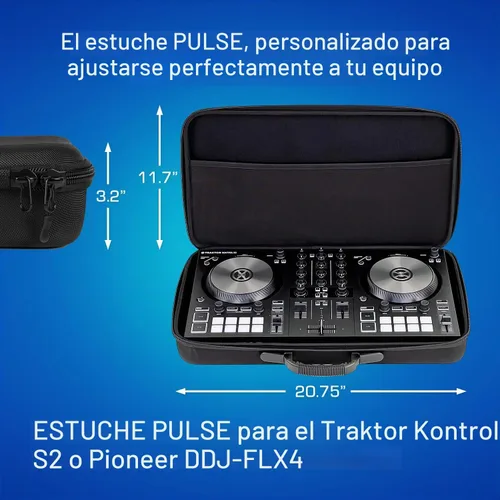 Vista 5 de ANALOG CASES Traktor Kontrol S2 / Pioneer DDJ-FLX4 - Estuche rígido PULSE