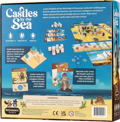 Vista 2 de Castles by the Sea by Brotherwise Games, juego de mesa de estrategia