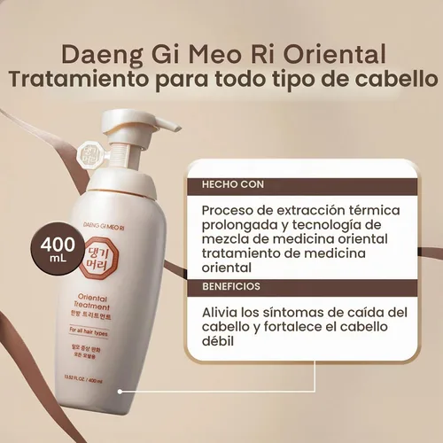 Vista 4 de Daeng Gi Meo Ri Set de cuidado para la pérdida de cabello - Champú para cabello graso + tratamiento para todo tipo de cabello, 13.5 onzas líquidas
