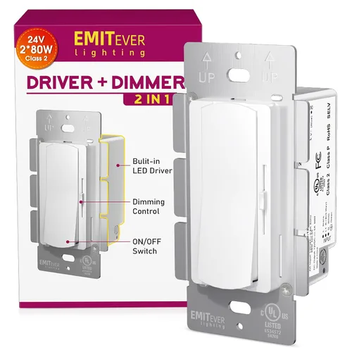Vista 12 de EMITEVER Dimmer Light Switch & 24V 60W Dimmable LED Driver 2 in UL Listed