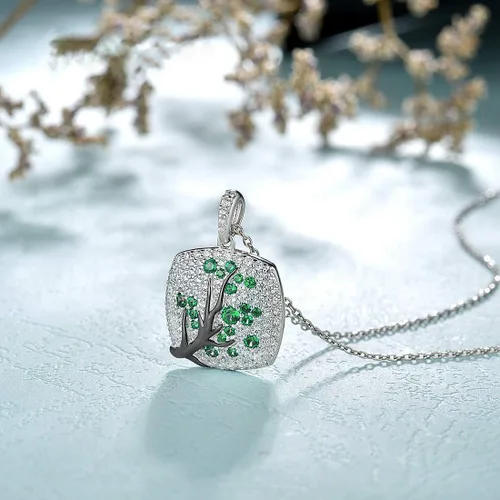 Vista 3 de Santuzza 925 Sterling Silver Cherry Pendant for Women