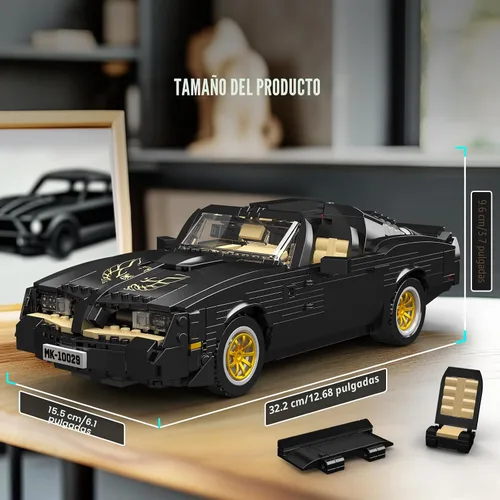 Vista 4 de Mould King 10029 Juguetes de Modelo de Coche MOC Bloques de Construcción de Coches Deportivos Coleccionables, Kits de Construcción de Coches