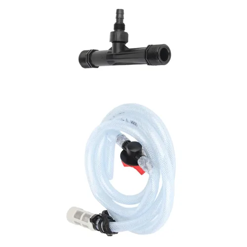 Vista 7 de Venturi - Kit de inyector de fertilizante de 1 pulgada, sistema de riego por goteo eficiente con tubo de agua para césped, jardín, invernadero